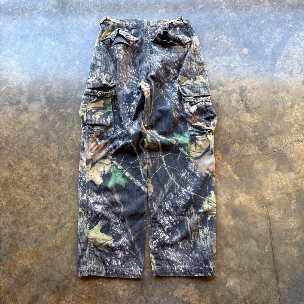 Mossy Oak Explorer Pro Cargo Pants Mens Small Break Up Camo Hunting Tree Pattern